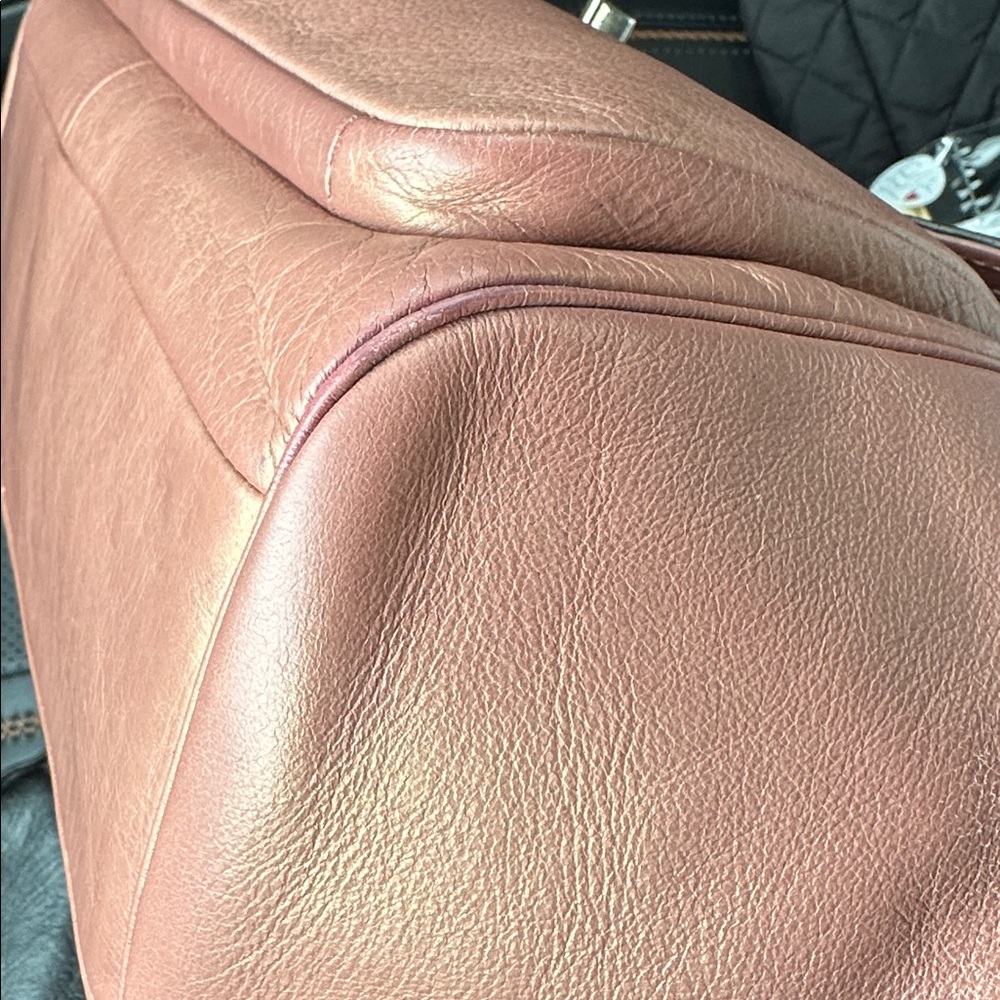 Coach Madison East/West Satchel Rose Leather Shoulder Bag - Picture 17 of 17